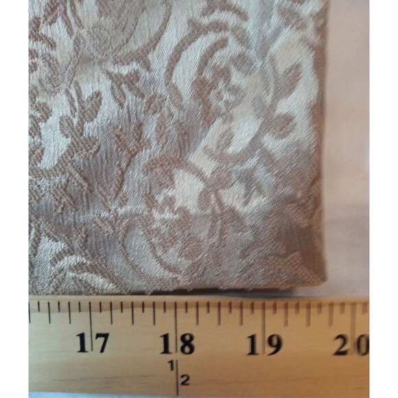 London Times Size 10 Woman Cocktail Dress Knee Length Gold Ruffled Neck - Picture 10 of 15